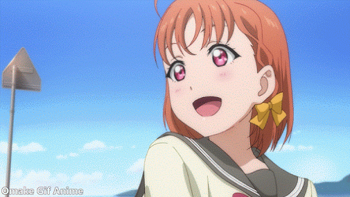 Omake Gif Anime - Love Live! Sunshine!! - Episode 2 - Chika Notices